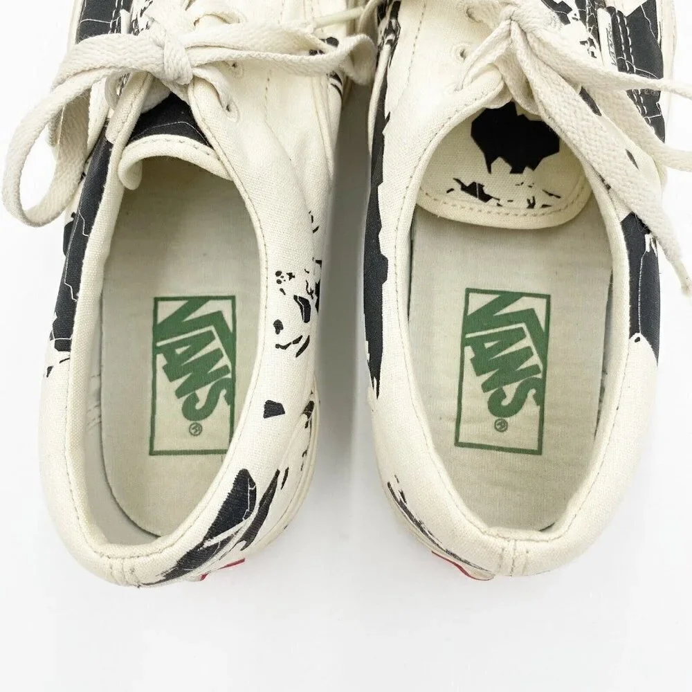 Vans Authentic Save The Planet Mens 5 Womens 6.5 Black/White